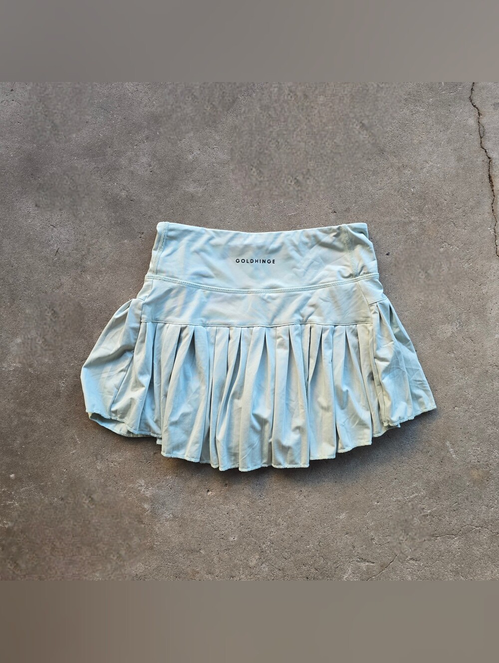 Gold Hinge Women's Pleated Tennis Pickleball Skirt Size xxs Green Skort
